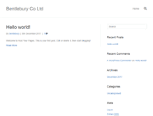 Tablet Screenshot of bentlebury.com